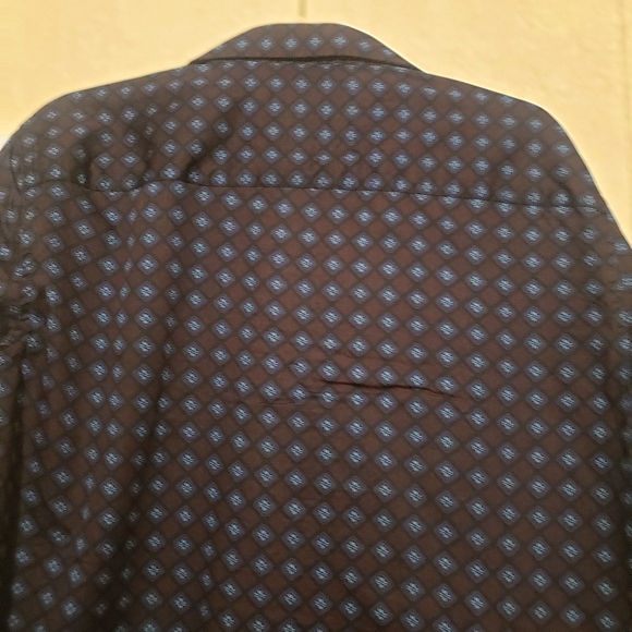 LAMASINI...BURGUNDY-BLUE LONG SLEEVE BUTTON UP SHIRT..SIZE:XL - Picture 5 of 10
